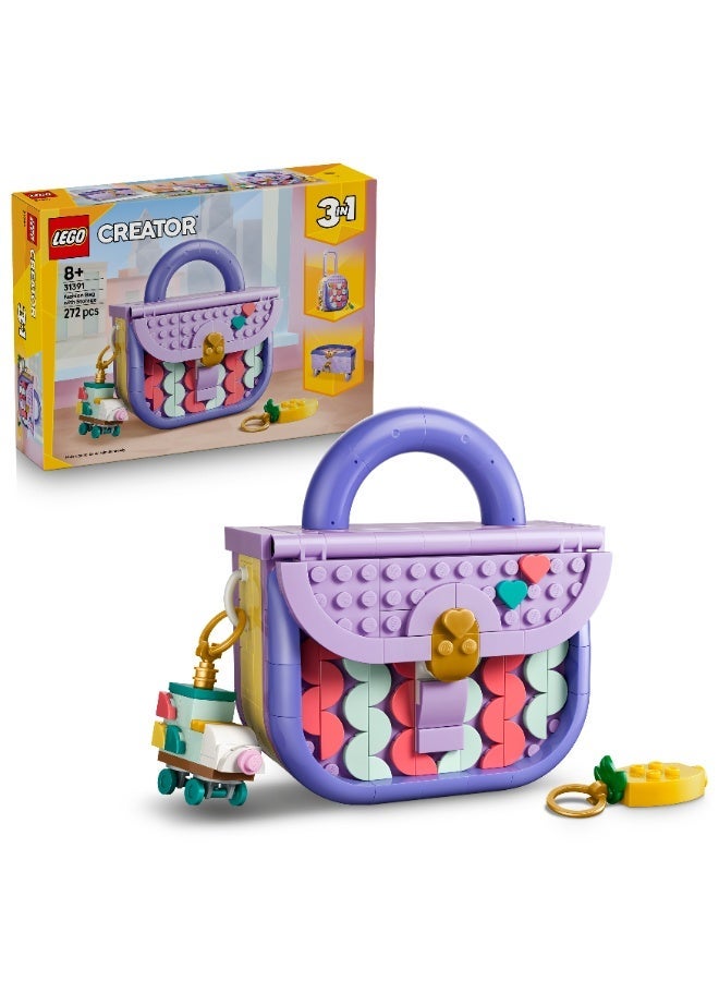 LEGO Creator 3 in 1 Art Fashion Bag with Storage Toy 31391 (Age 8+, 272 Pieces) - Image 1