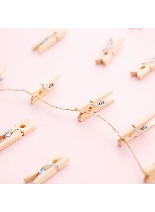 50-Piece Clothespin Brown - Image 2