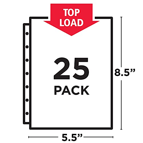Avery Diamond Clear Heavyweight Sheet Protectors for Mini Binders, Holds 8.5" x 5.5" Sheets, 15ct (77007) - Image 5