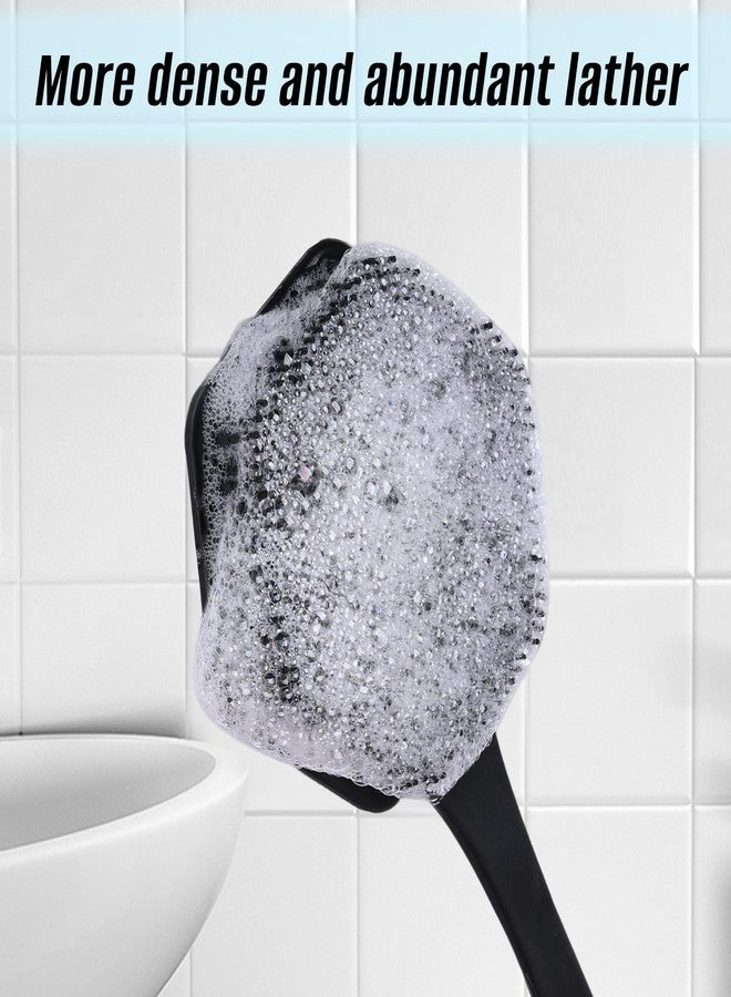 Jedroc Back Scrubber for Shower - Long Handled Bath Brush, 15" Dual-Sided Silicone Bristles with Massage Beads, Silicone Body Brush for Skin Massage and Body Exfoliator,Non-Slip (2 Pack) - Image 5