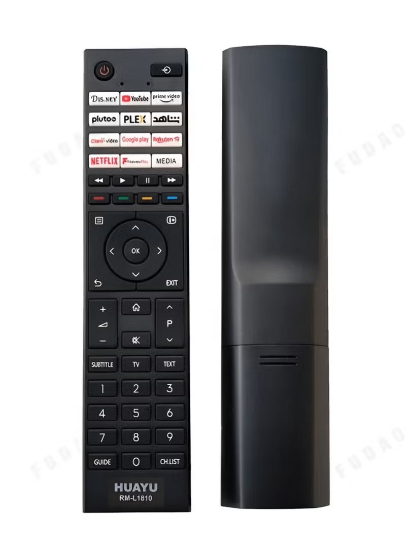 Huayu Remote Control RM-L1810 Toshiba LCD/LED/TV  Youtube Netflix + Buttons - Image 1