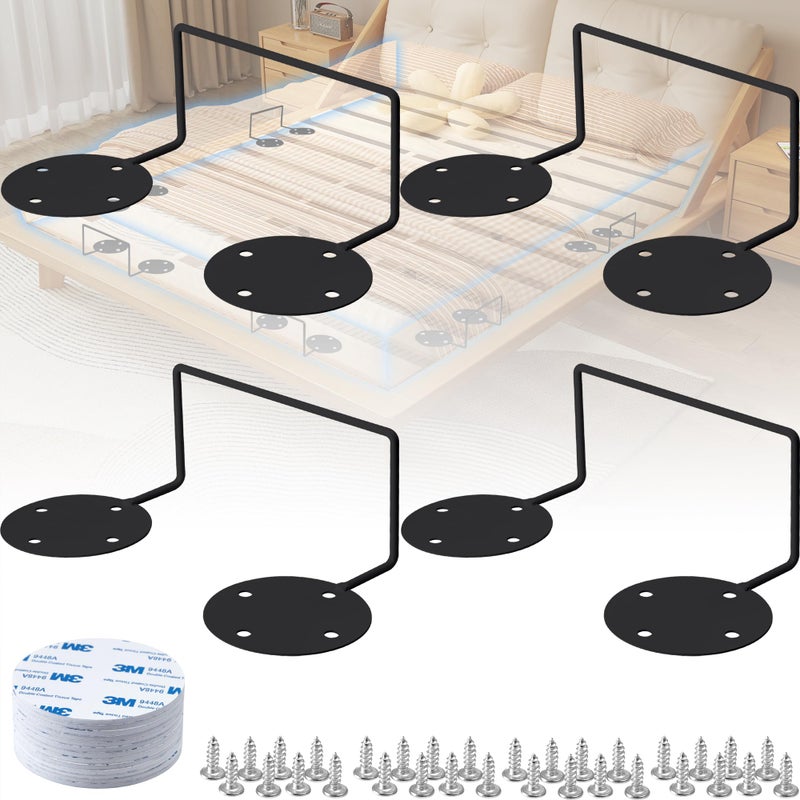 Laowu Mattress Retainer Bar for Adjustable Bed  Mattress Stoppers to Prevent Sliding  Mattress Holder in Place  Non Slip Mattress Gaskets for Bed Frame  Mattres Gripper Bracket Keep Mattress from Sliding - Image 1