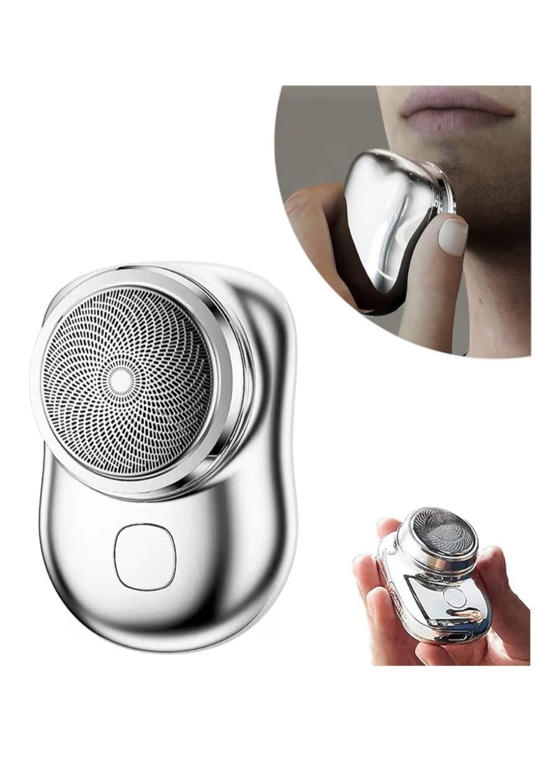 AWH Mini-Shave Portable Electric Shaver for Men, New Upgrade Rechargeable Mini Razor Easy One-Button Use Suitable for Home,Car Travel,Christmas,Father's Day,Mother's Day Gift - Image 1