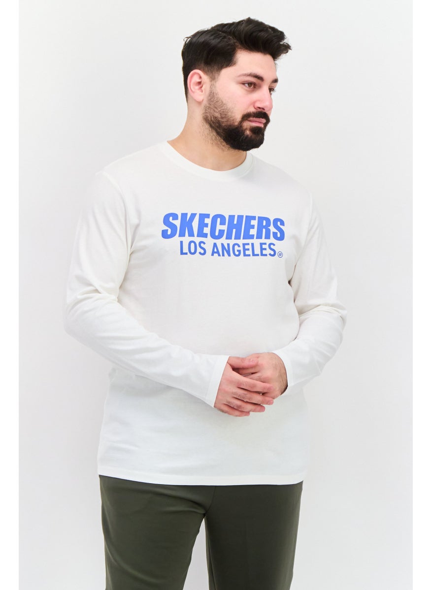 SKECHERS - Men Sportswear Fit Long Sleeve Training T-Shirts, White - Image 1