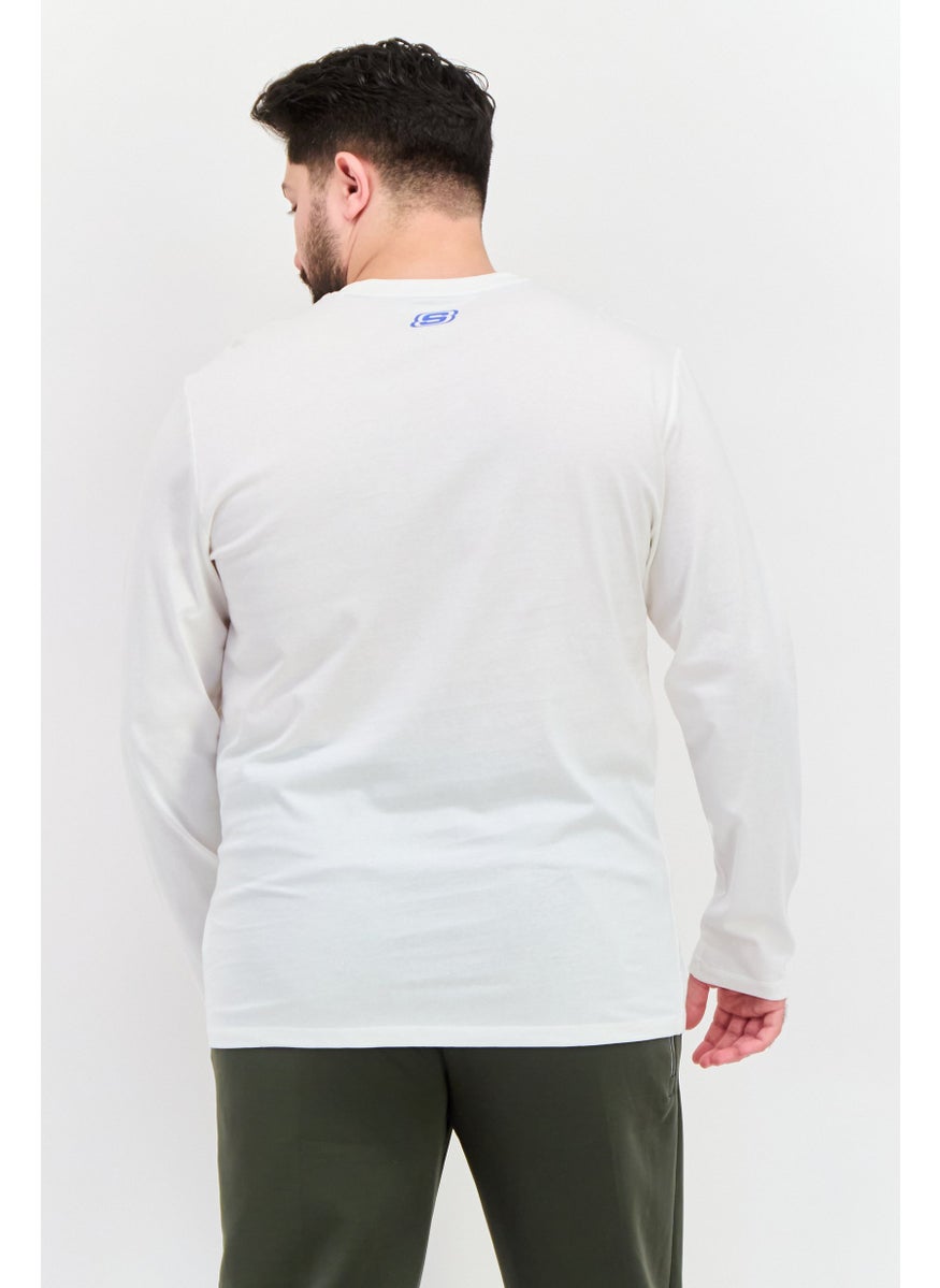 SKECHERS - Men Sportswear Fit Long Sleeve Training T-Shirts, White - Image 1