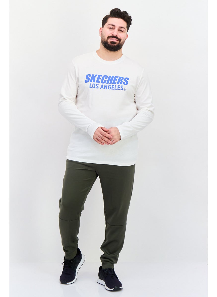 SKECHERS - Men Sportswear Fit Long Sleeve Training T-Shirts, White - Image 1