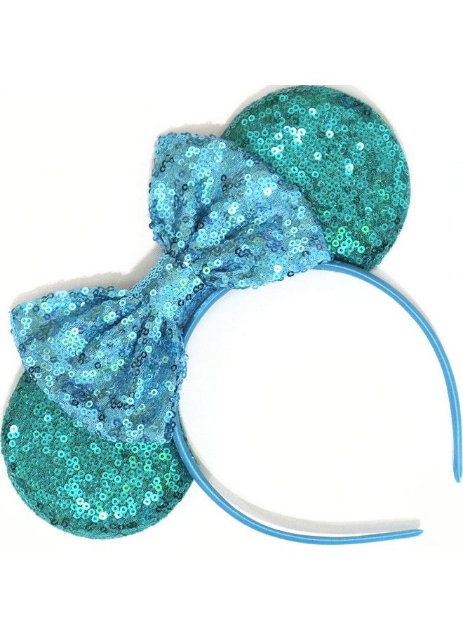 CLGIFT Teal Minnie Ears Teal Ears Teal Minnie Ears Teal Mickey Ears Ears (Ocean Blue) - Image 2