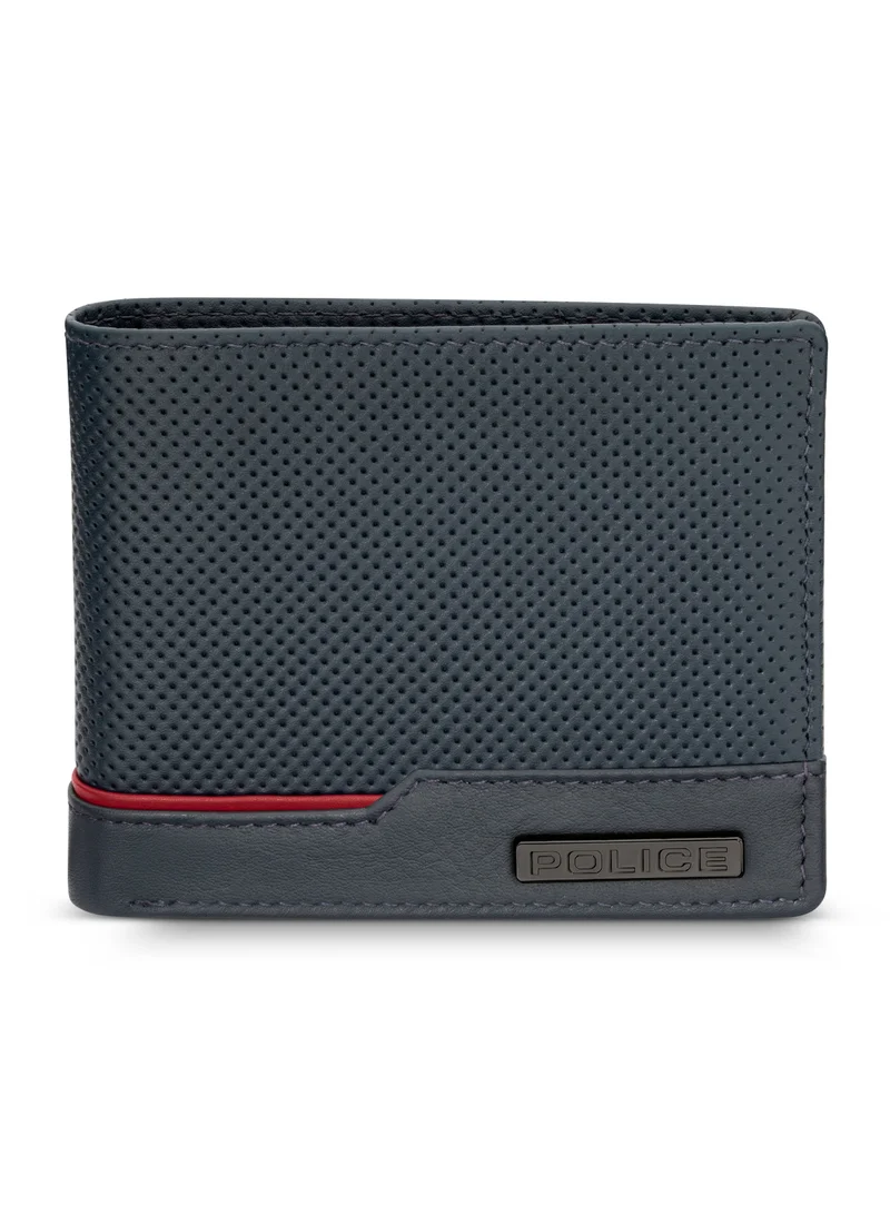 POLICE Punch Bi-fold Leather Wallet for Men