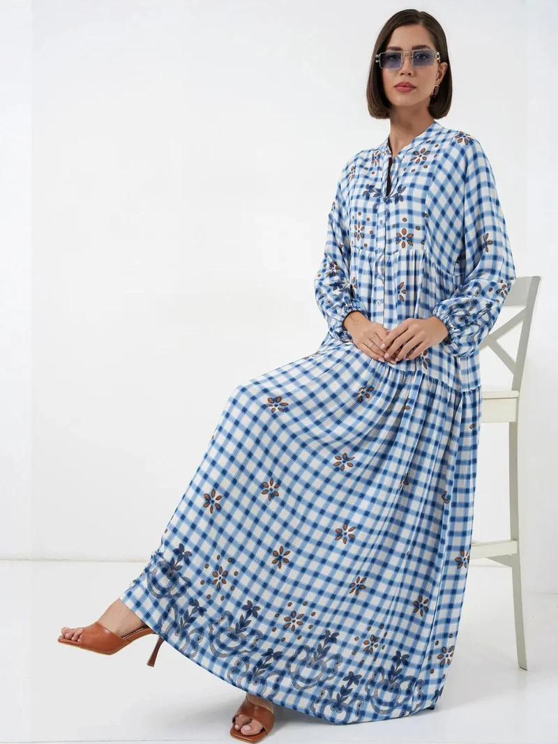 بيغ دارت BDART Patterned V-Neck Maxi Dress