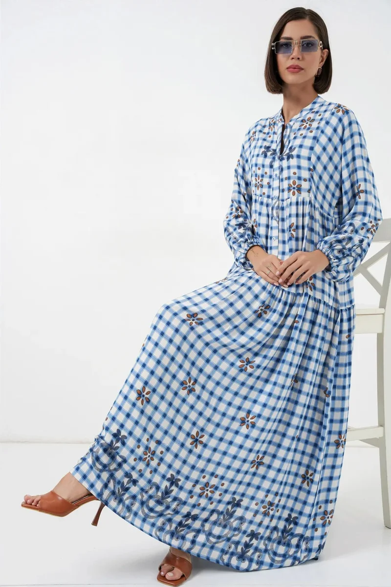 بيغ دارت BDART Patterned V-Neck Maxi Dress