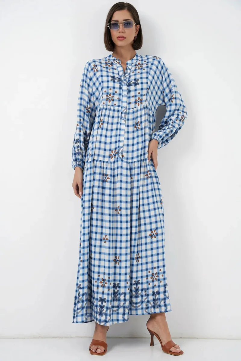 بيغ دارت BDART Patterned V-Neck Maxi Dress