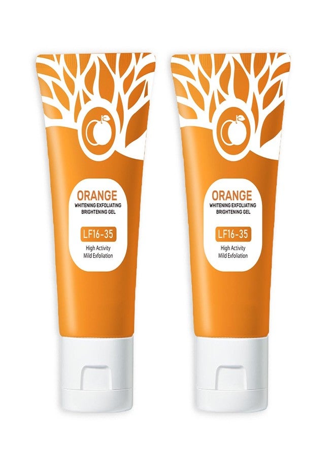 Ezyuanchly Orange Exfoliating Gel, Moisturizer Face Body Scrub Gel,Deep Cleansing Moisturizing Facial Exfoliator,Natural Orange Peeling Gel Face Scrub (2PCS) - Image 1