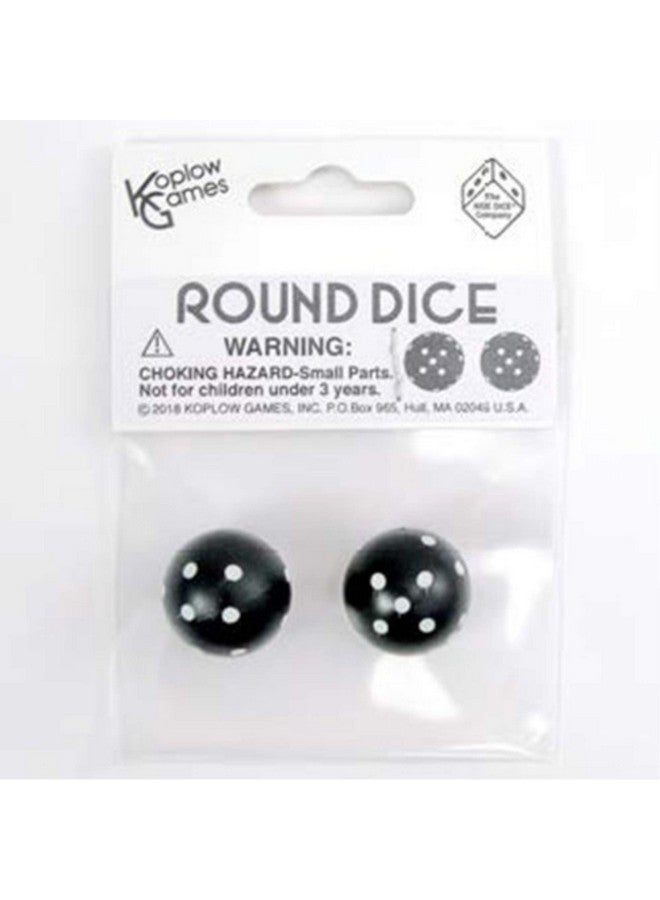 Round D6: 2Pc Black/White