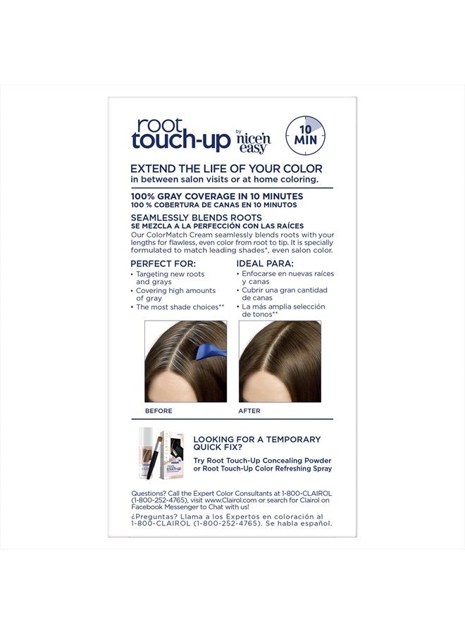 CLAIROL Root Touch-Up by Nice'n Easy Permanent Hair Dye, 5A Medium Ash Brown Hair Color, Pack of 1 - Image 2