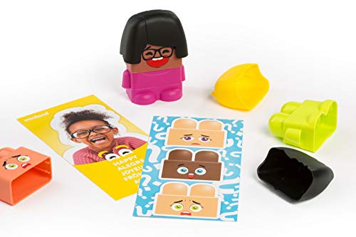 Miniland Social Emotional Learning Tool which Help Kids Understand Facial Cues and How to Express Feelings 1 to 6 Players Toys for 2 Year Old Boy Building Sets Bricks Emotiblocks - Image 5