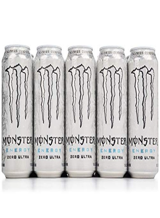 Monster Energy Ultra Zero Drink 500Ml, (Pack Of 5 Cans X 500Ml Each), Vegetarian - Image 1