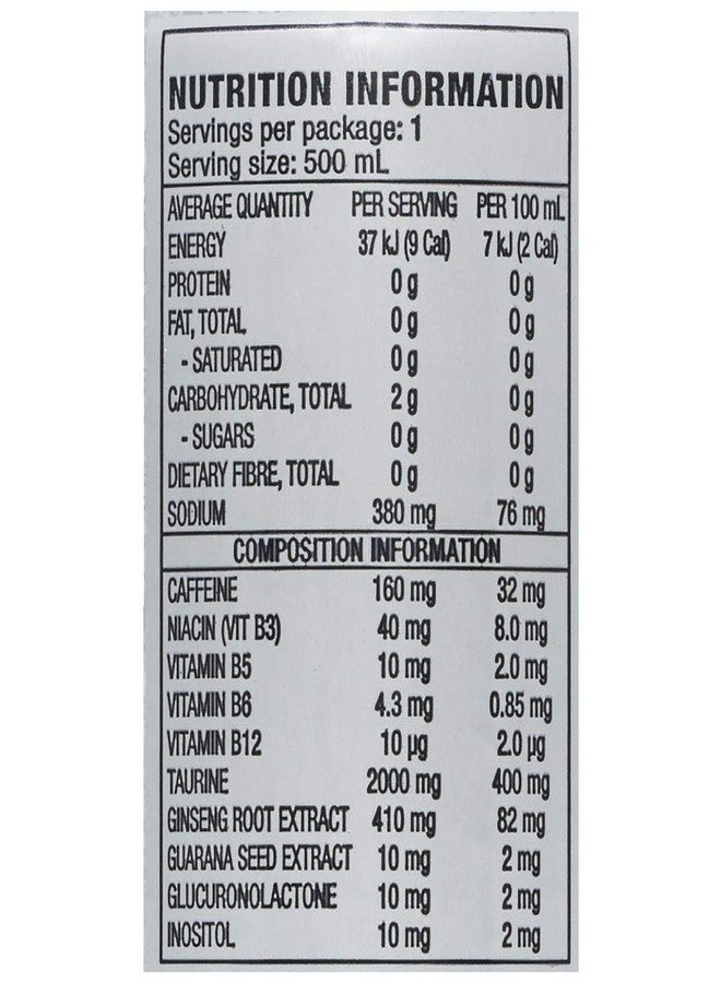 Monster Energy Ultra Zero Drink 500Ml, (Pack Of 5 Cans X 500Ml Each), Vegetarian - Image 5