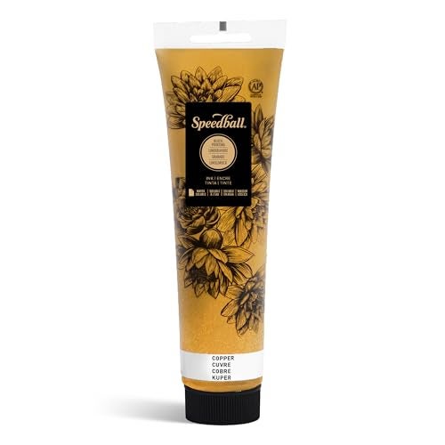 Speedball Water-Soluble Block Printing Ink, 5-Ounce Tube (Copper) - Image 1