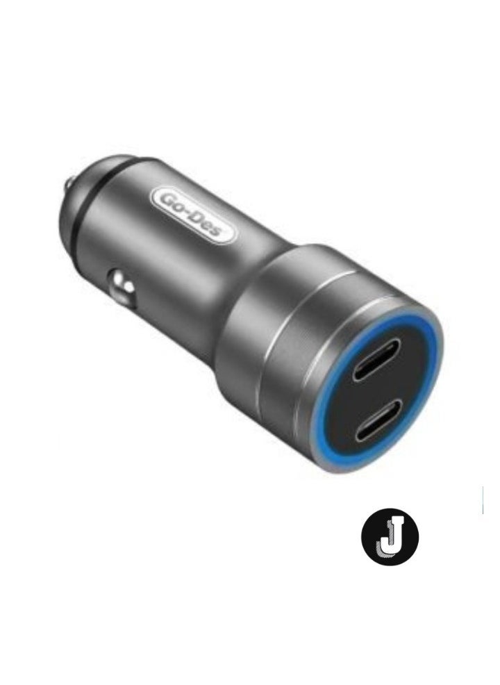 JAJEEK 40W PD Car Charger – Fast USB-C & USB-A Charging for iPhone, Android, and More - Image 3