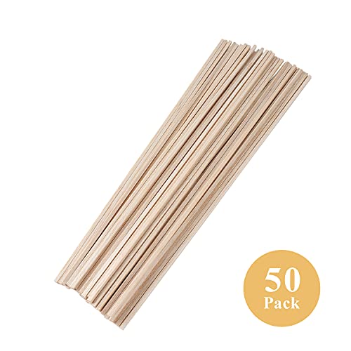 Craftiff Balsa Wood Sticks 1/8 Inch Square Dowels Rod Strips 12" Long - Pack of 50 by Craftiff - Image 3