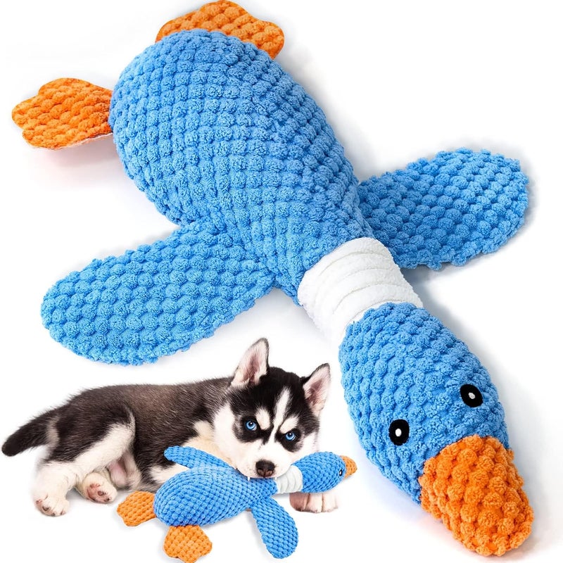KASTWAVE Indestructible Plush Dog Toys for Aggressive Chewers – Durable Crinkle & Squeaky Chew Toys for Puppies and Dogs, Suitable for Small, Medium & Large Breeds, Teething & Heavy Chewers - Image 1