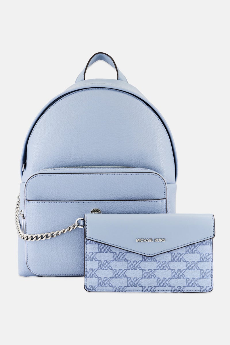 Michael Kors Women Maisie 2in1 Pebble Leather Backpack 25 L x 37 H x 16 W cm, Pale Blue  - Image 1