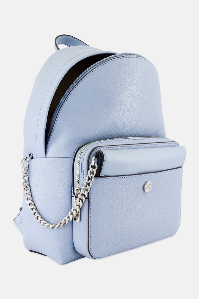 Michael Kors Women Maisie 2in1 Pebble Leather Backpack 25 L x 37 H x 16 W cm, Pale Blue  - Image 5