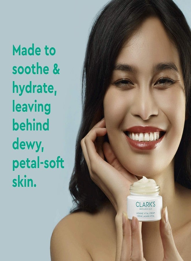 Clark's Botanicals Jasmine Vital Healing Cream: Face Cream with Niacinamide, Algae, Calendula & Calming Jasmine, Smooth & Revitalize Stressed, 1.7 Oz - Image 5