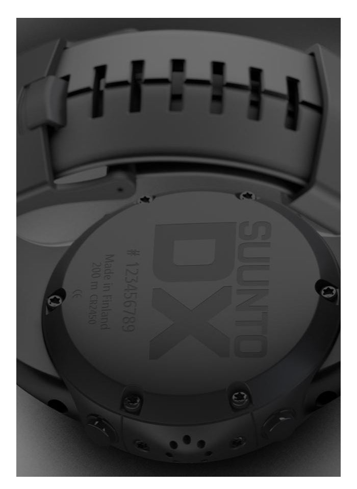 Suunto DX BLACK ELASTOMER STRAP  - Image 5