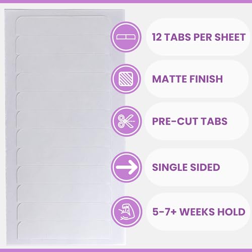 Big Kizzy Single Sided Ultra Stick Replacement Tape for Hair Extensions 68 Weeks of Wear Strong Hold and Residue Free One Sided Tape for Extensions 144 Tabs - Image 3