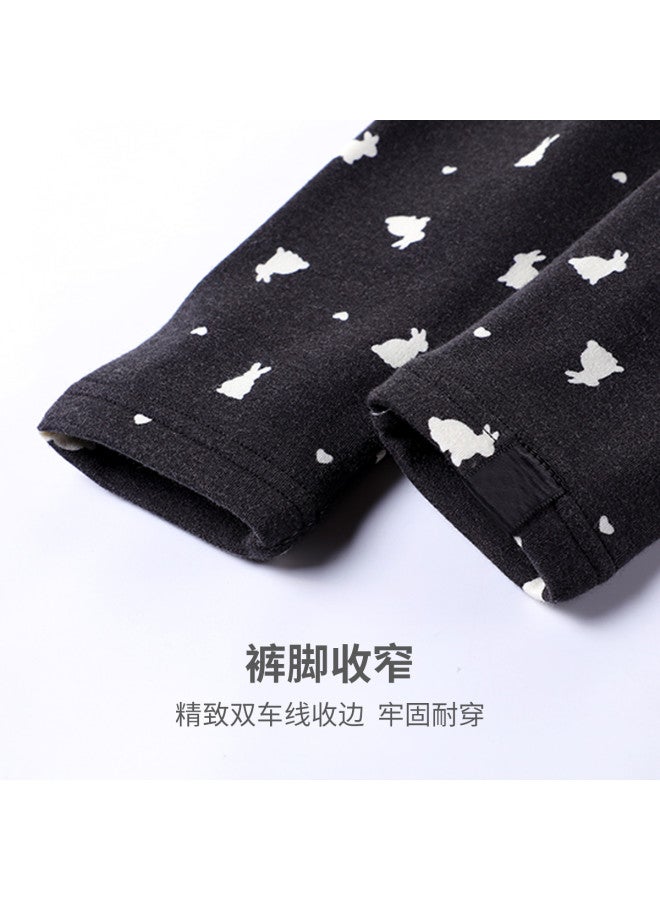 Long time companion double-layer Thickened Girls' School Pants, Wearable As Outerwear For Warmth - Image 5
