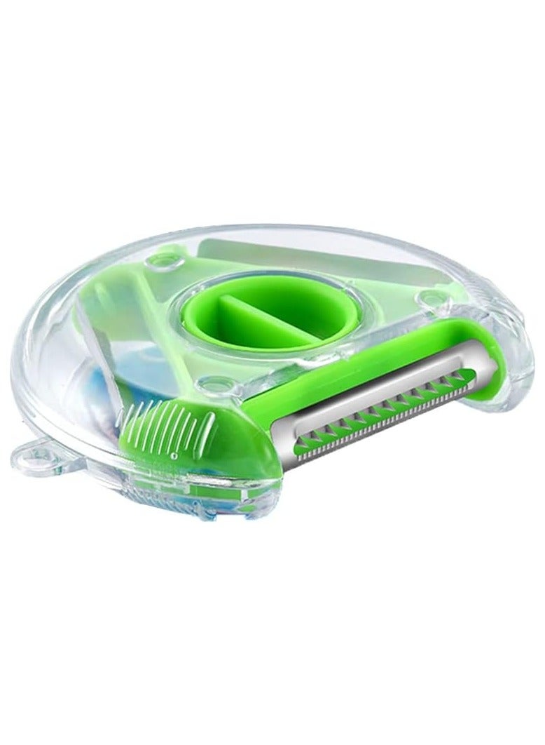 3 in 1 Peeler Set [ Multi Style Stainless Steel Peeler ] [ Potato Peeler Apple Peeler ] Perfect for Peeling Vegetables & Fruits [ Three Blade Design ]  - Image 1