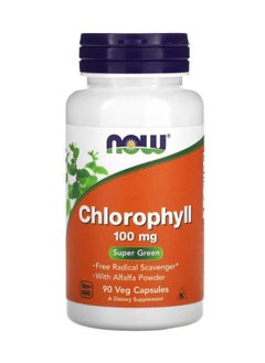 now Chlorophyll 100 Mg Dietary Supplement  - 90 Capsules  - Image 1