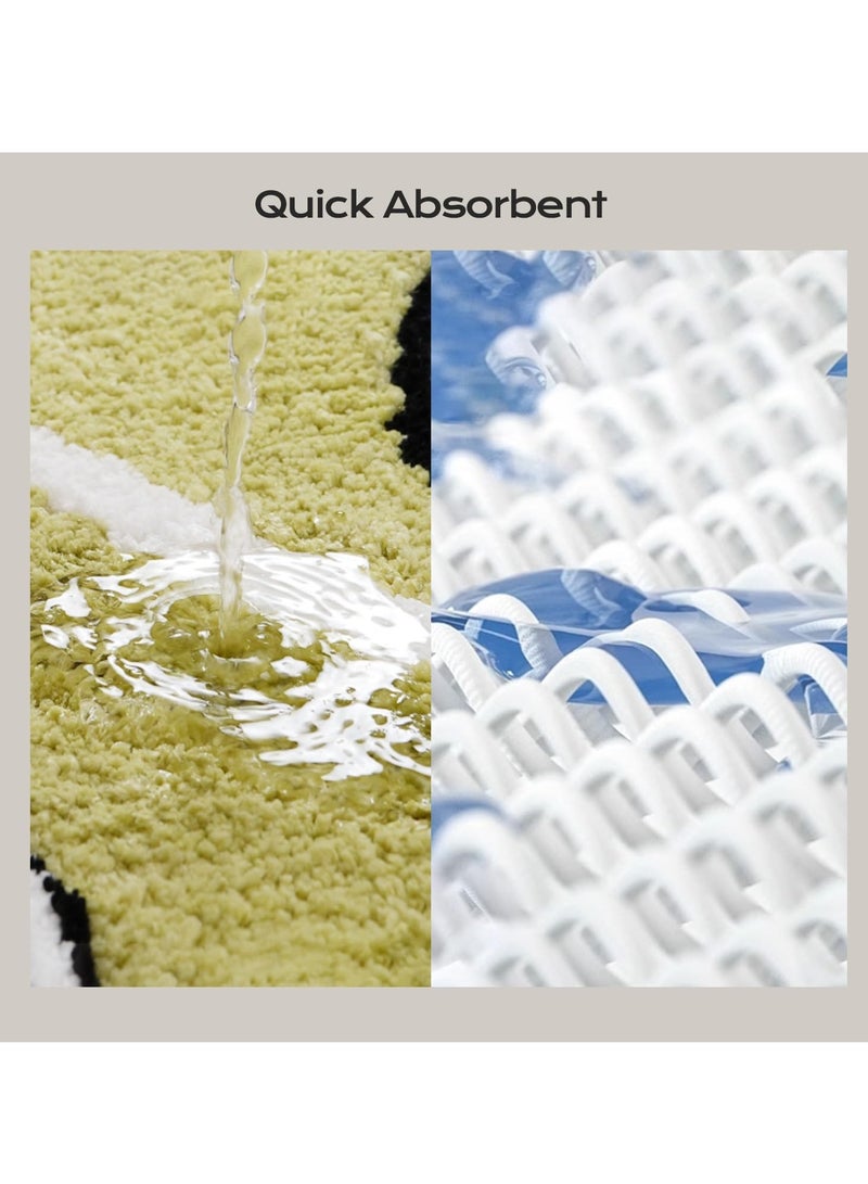 Ins Style Girl Imitation Cashmere Bedroom Bedside Blanket Bathroom Water-Absorbing Non-Slip Floor Mat Bathtub Foot Mat (40*60cm) - Image 4