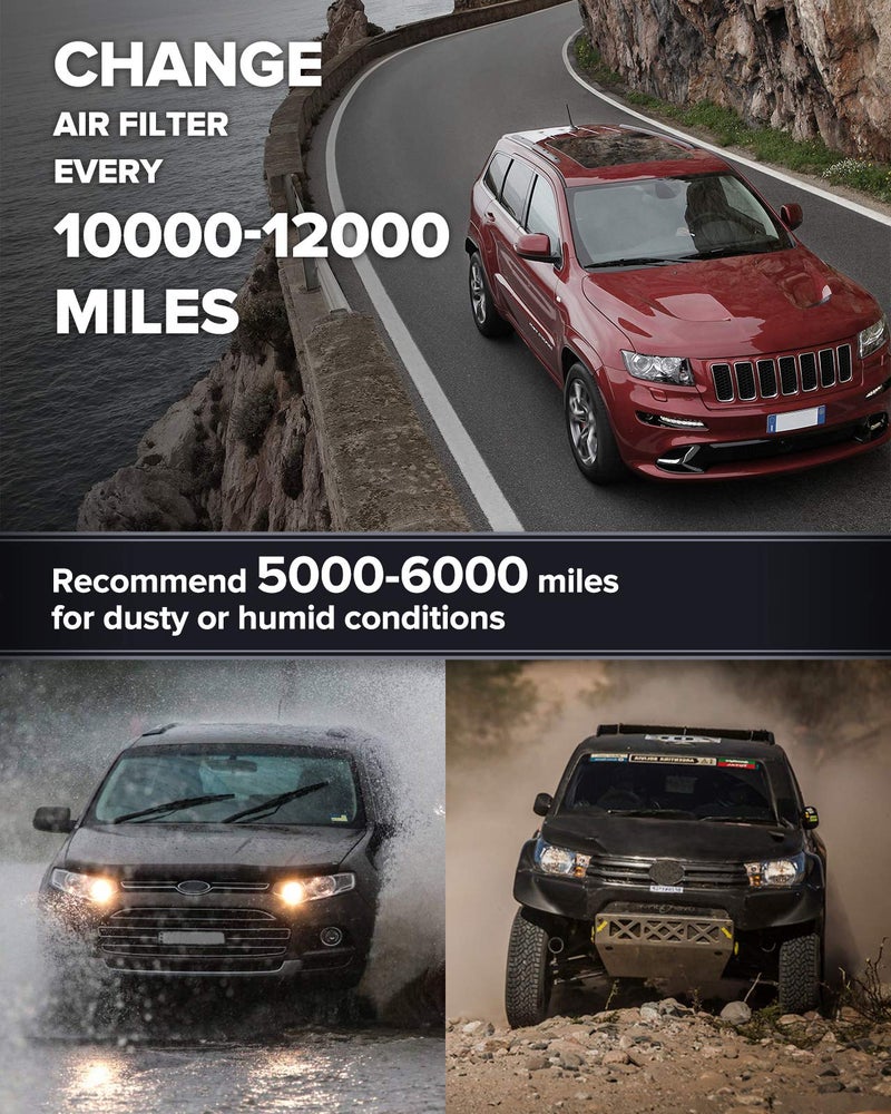 PHILTOP Engine Air Filter CA10835 Replacement for Lexus GX460 & Toyota 4Runner, FJ Cruiser, 2010-2023, 4.0L 4.6L, Flexible Panel - Image 5