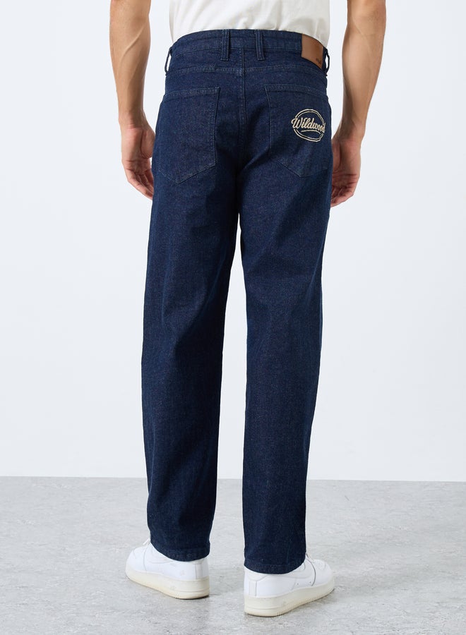Styli Mid Rise Regular Fit Washed Jeans - Image 4