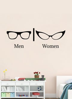 Men and Women Bathroom Door Wall Decal - Wall Arts Home Décor - Wall Sticker - 60x30 cm by Spoil Your Wall