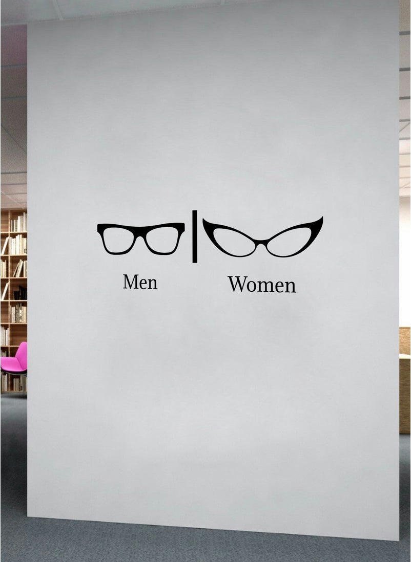 Spoil Your Wall - Men and Women Bathroom Door Wall Decal - Wall Arts Home Décor - Wall Sticker - 60x30 cm by Spoil Your Wall - Image 1