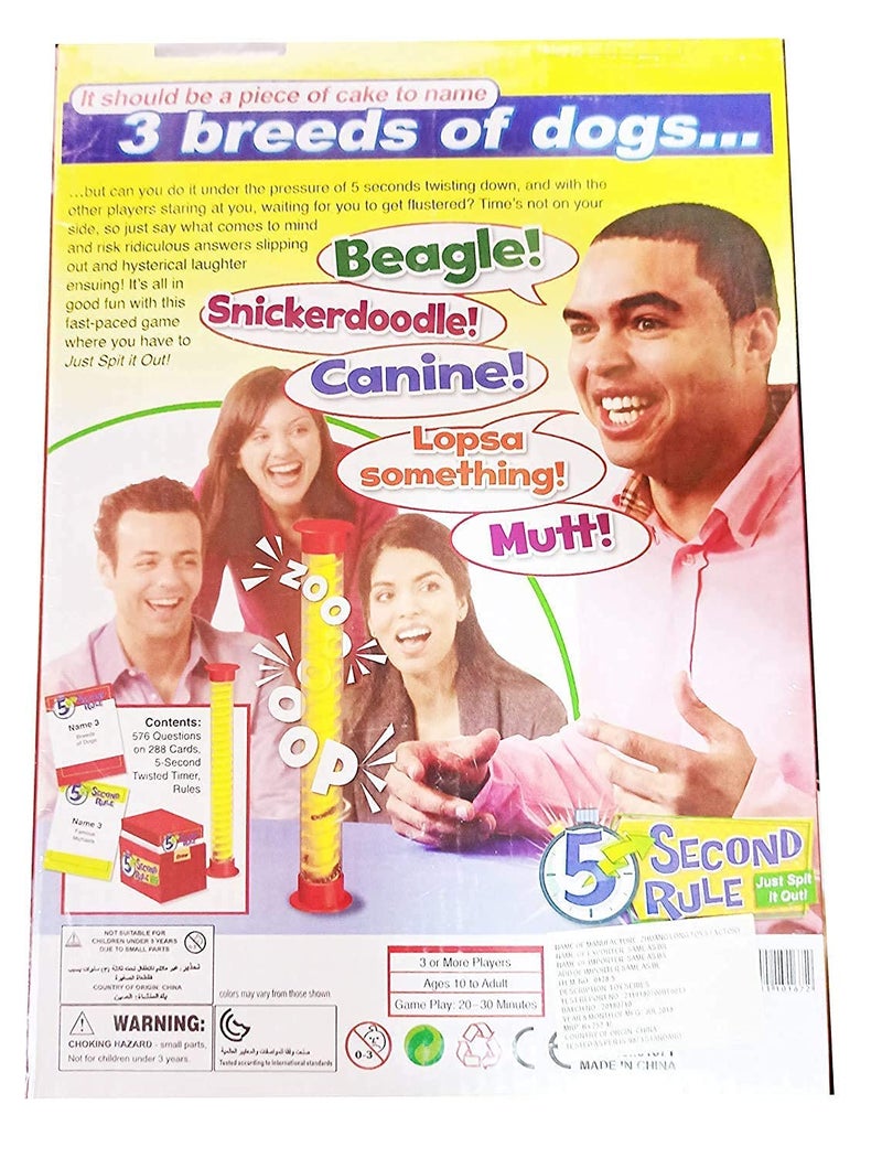 Tickles لعبة بطاقات قاعدة 5 ثوانٍ، أفضل لعبة عائلية ممتعة، هدية عيد ميلاد للأولاد، البنات، البالغين، الأطفال 10+ سنوات (متعددة الألوان) - Image 4