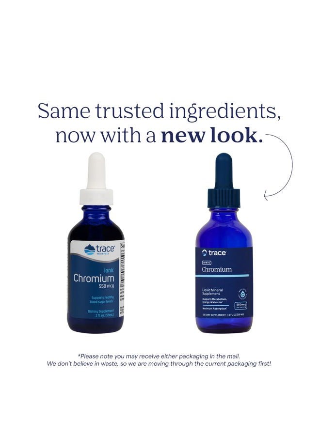 Trace Minerals Ionic Chromium 550 mcg - Dietary Supplement to Support Energy & Muscle Growth - Liquid Drop Supplement with Magnesium, Chromium, Chloride & More - 2 fl oz (About 48 Servings) - Image 3