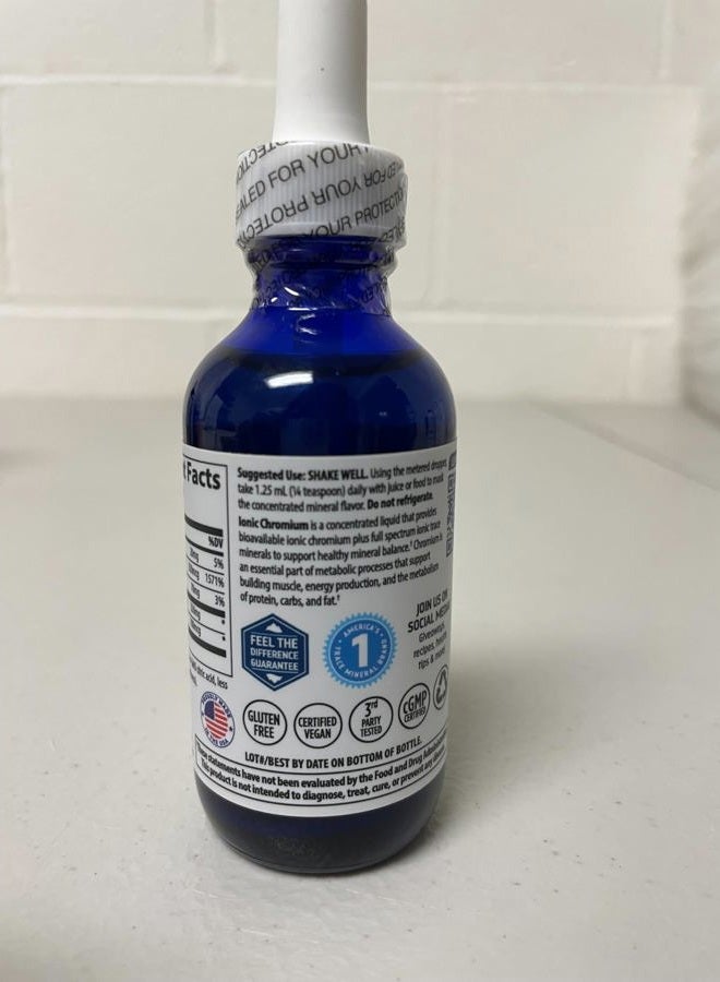 Trace Minerals Ionic Chromium 550 mcg - Dietary Supplement to Support Energy & Muscle Growth - Liquid Drop Supplement with Magnesium, Chromium, Chloride & More - 2 fl oz (About 48 Servings) - Image 4