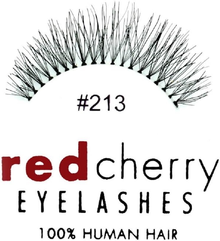 Red Cherry 213 False Eyelashes - Pack of 6 Pairs, 100% Human Hair - Image 3