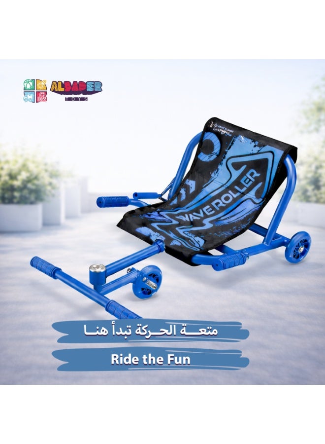 ALBADER Kids Wiggle Scooter Adjustable Sizes with Fabric Seat Removable No Handlebar, Wave Scooter, Scooter 3 Wheel Light Up PU Wheels Kids Balance Scooter Indoor Outdoor Durable Up to 100kg Multi Color Kids Scooter Adjustable, Foldable Roller Scooter Ride On - Image 5