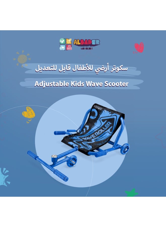 ALBADER Kids Wiggle Scooter Adjustable Sizes with Fabric Seat Removable No Handlebar, Wave Scooter, Scooter 3 Wheel Light Up PU Wheels Kids Balance Scooter Indoor Outdoor Durable Up to 100kg Multi Color Kids Scooter Adjustable, Foldable Roller Scooter Ride On - Image 2
