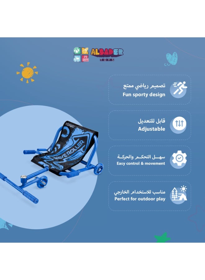 ALBADER Kids Wiggle Scooter Adjustable Sizes with Fabric Seat Removable No Handlebar, Wave Scooter, Scooter 3 Wheel Light Up PU Wheels Kids Balance Scooter Indoor Outdoor Durable Up to 100kg Multi Color Kids Scooter Adjustable, Foldable Roller Scooter Ride On - Image 3