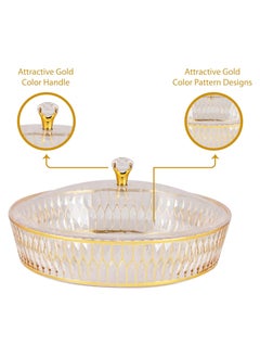 BLACKSTONE Round Acrylic Tray Comes with Stylish Lid 30CM  - Image 3