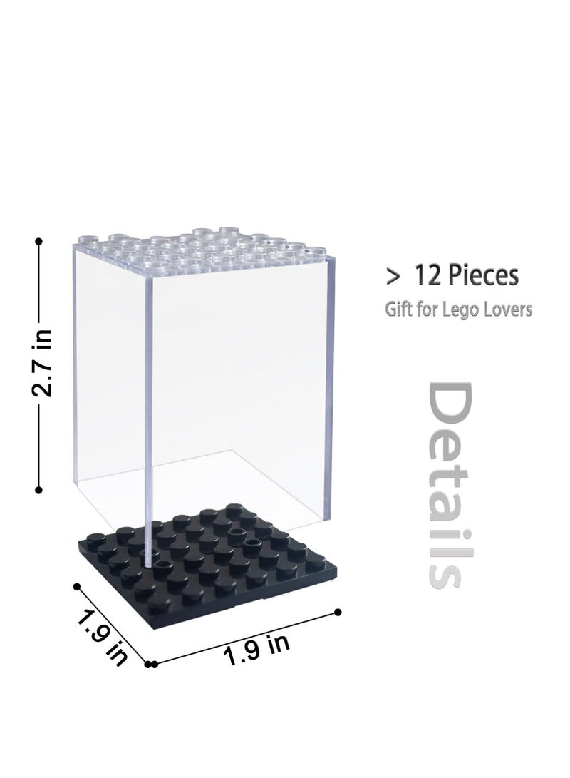 12 Pack Display Case, Acrylic Display Case, Action Figure Toys Storage, Suitable for Kids and Adults Toys and Collectibles  - Image 2