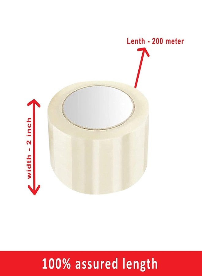 G-Charge BOPP Packaging Clear Tape | 200Meter Length| 48" Width | Pack Of 6 | for Packaging, Industrial, Home and Office, Decorating and DIY (48 mm X 200 Meter, Transparent, 6) - Image 2