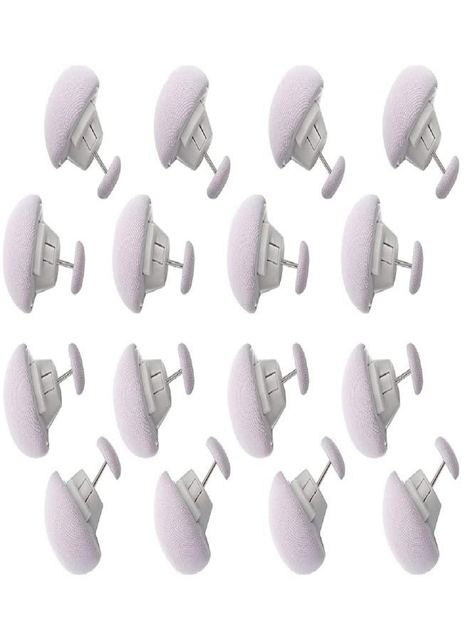 FLOXIT Quilt Holder Duvet Cover Clips, Mushroom Round Fixing Clips With Buttons (Grey, 12) - Image 1