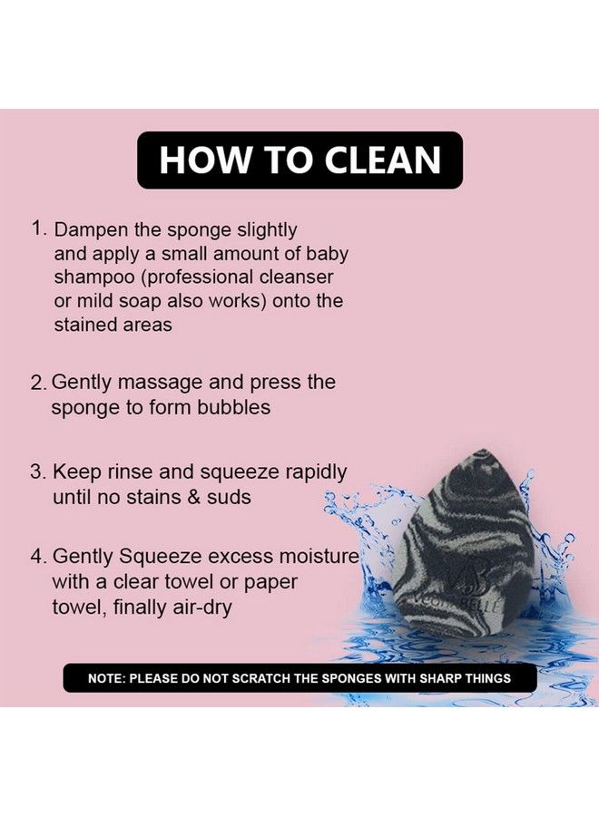 Veoni Belle Beauty Blender Super Soft Sponge For Face Makeup.Makeup Blender Sponge Latex Free Professional Quality Makeup Beauty Sponge For Blending Foundation Makeup Blender - Image 5